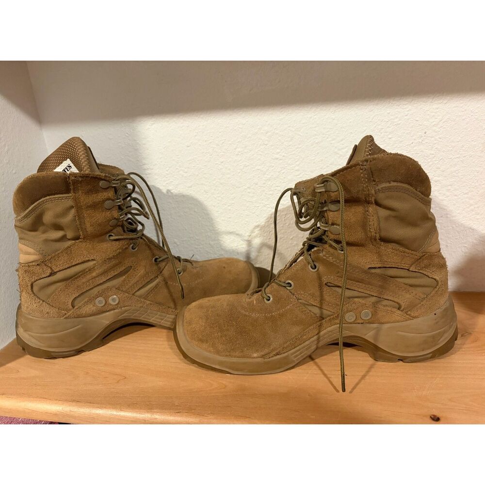 Bates Mens E11031 M-8 8" Tactical Boots Coyote Brown Leather Size 8.5M EUC - Picture 3 of 7